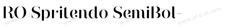 RO Spritendo SemiBol字体转换